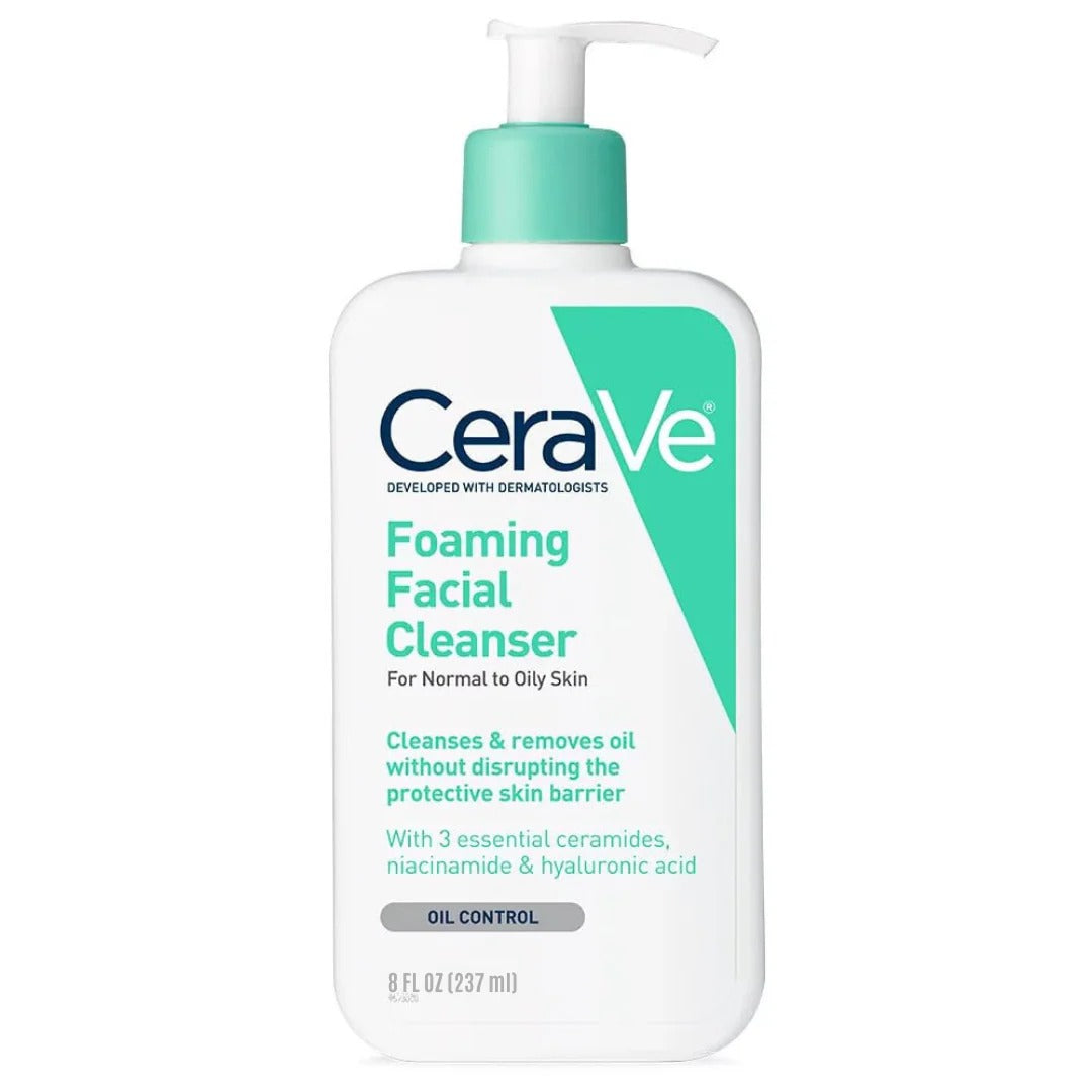 CeraVe Foaming Facial Cleanser for Normal to Oily Skin